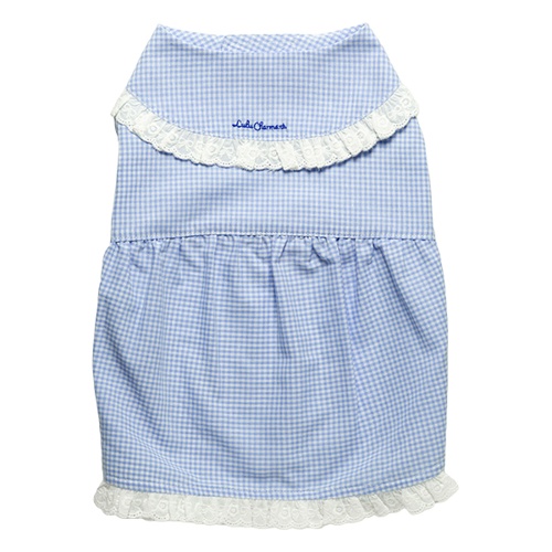 チェック柄ワンピース　ブルー　Ｍ