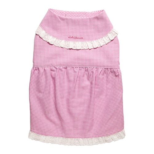 チェック柄ワンピース　ピンク　Ｌ