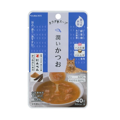 ペットの恵み３６５ 猫 カラダのスープ 潤いカツオ 40g