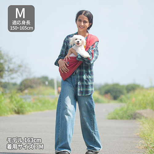 ｵｰﾙｳｪｻﾞｰﾄﾞｯｸﾞｽﾘﾝｸﾞ( ﾘｰﾄﾞ付) ﾚｯﾄﾞ M